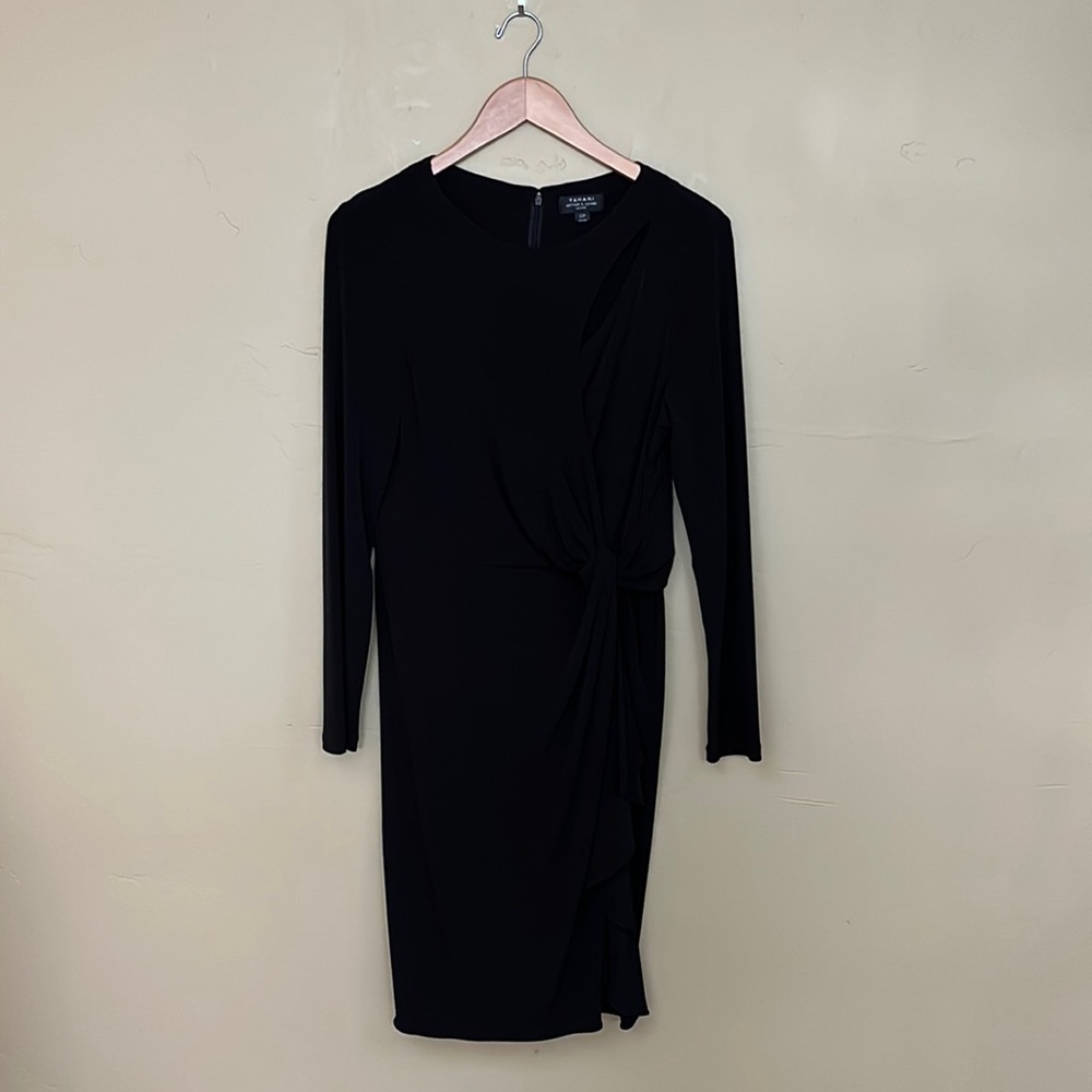 NWOT Tahari ASL | Stretch Jersey Dress | Black | Size 12P